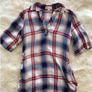 cloth & stone flannel shirt dress
